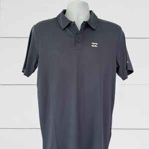 Billabong Men’s Coronado Polo short sleeve shirt. Color Gray - Size Small